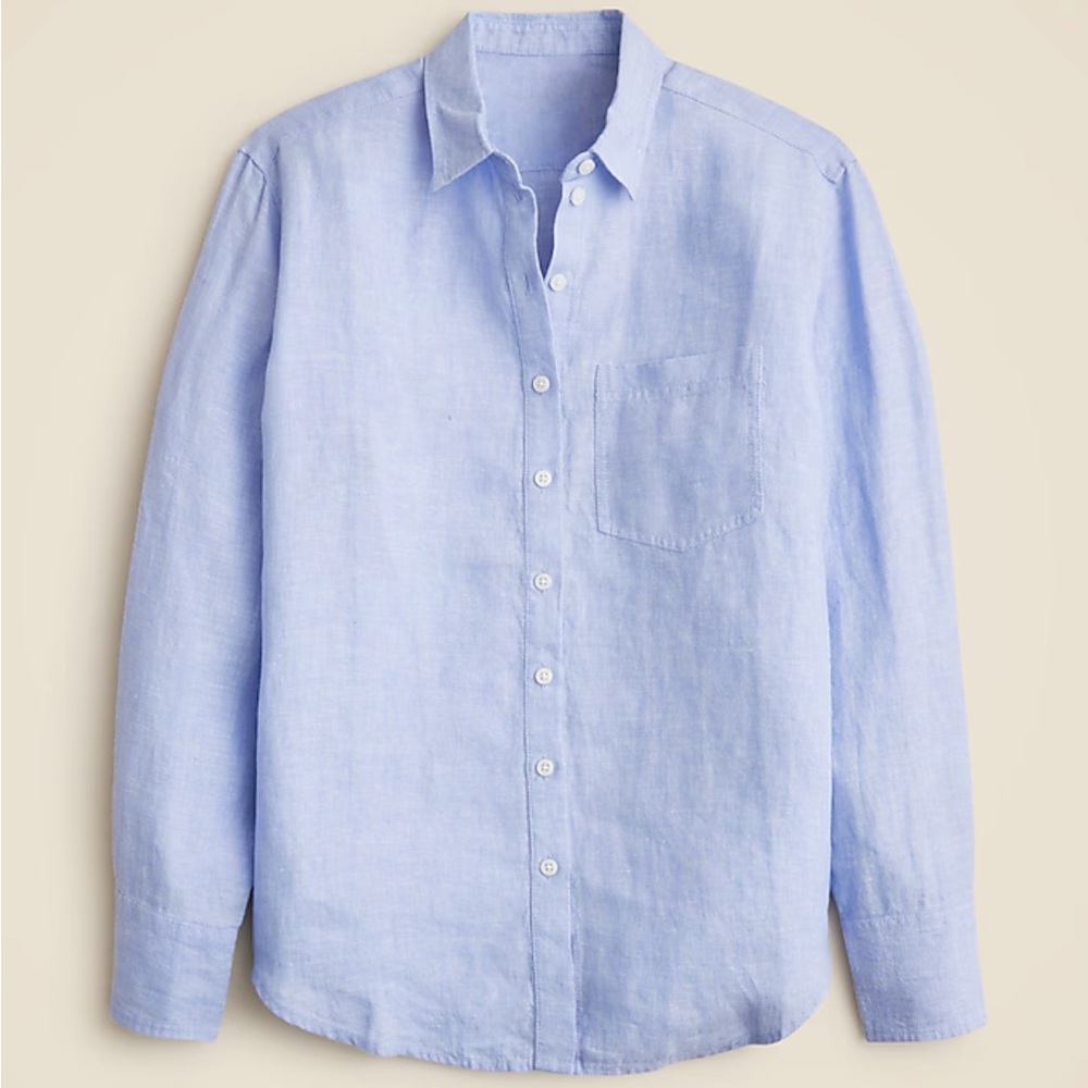 J. Crew Blue Casual Button Down Shirt
